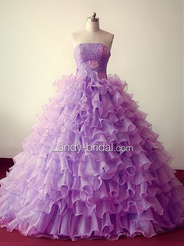 ball-gown-strapless-brush-train-organza-purple-color-dress-pclbjs0105-a